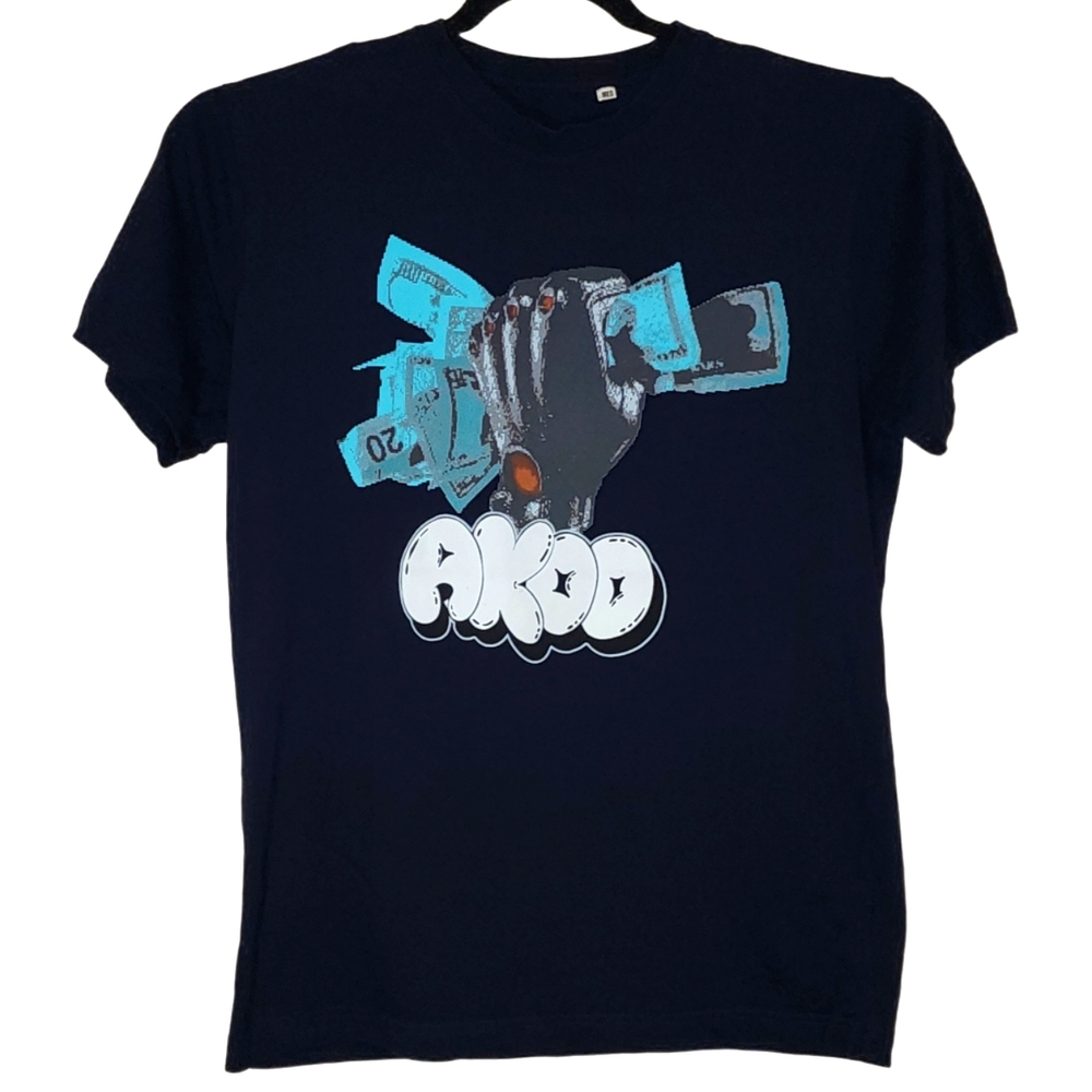 AKOO  "Money Grab" Black Short Sleeve Graphic T-Shirt Men's Size M